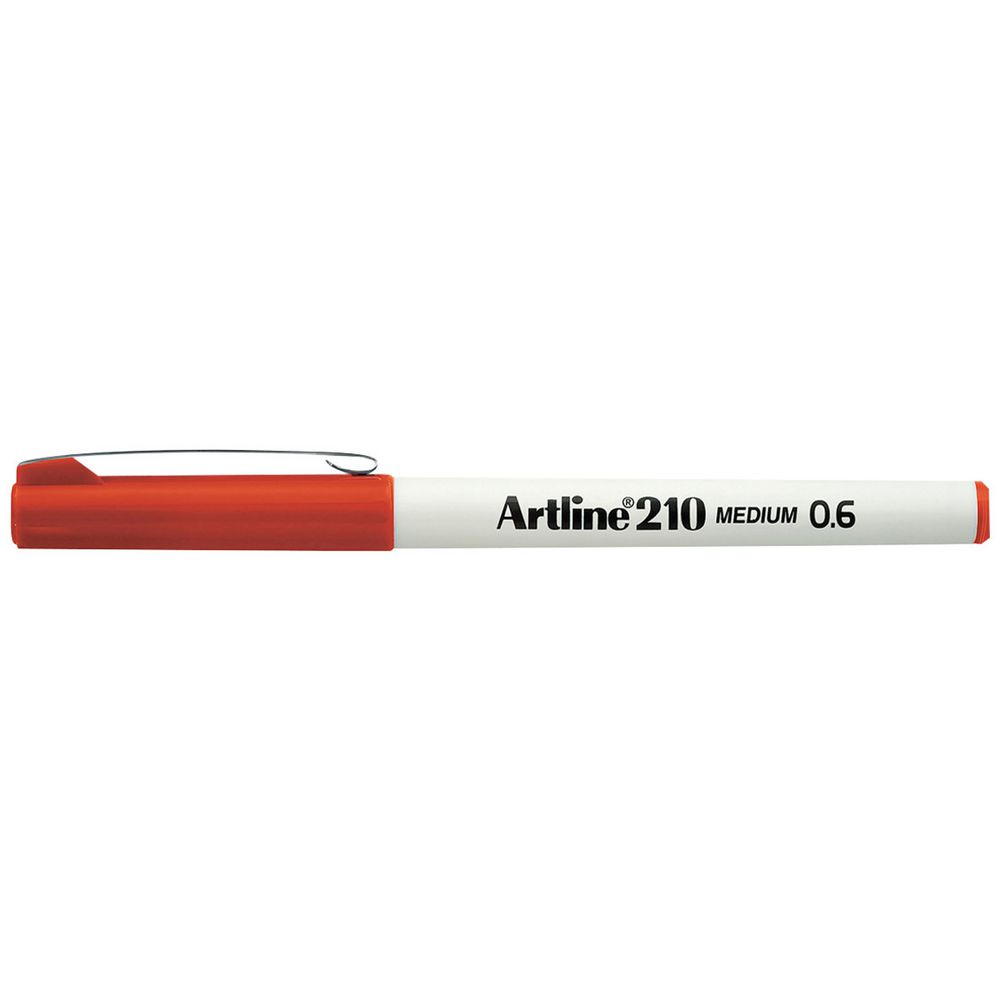 Artline 210 0.6mm Fineliner Dark Red