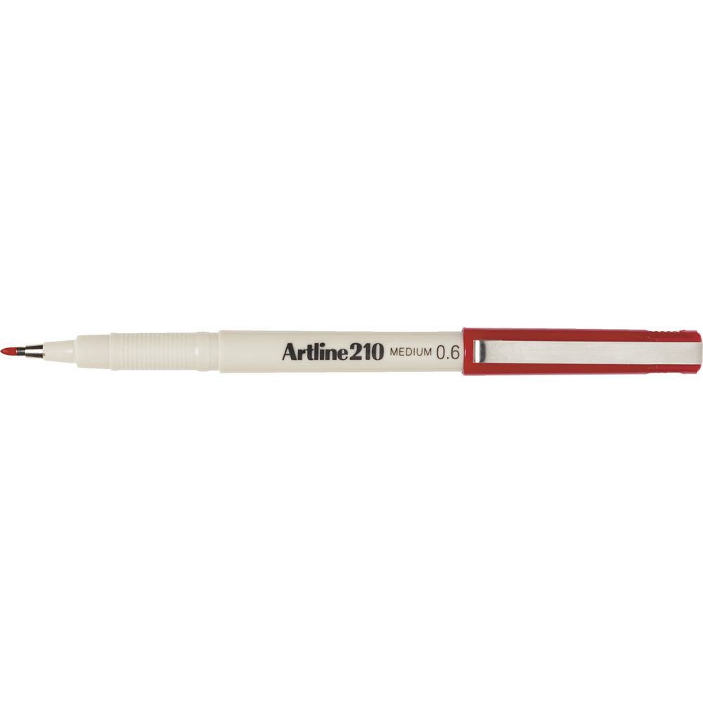 Artline 210 0.6mm Fineliner Red