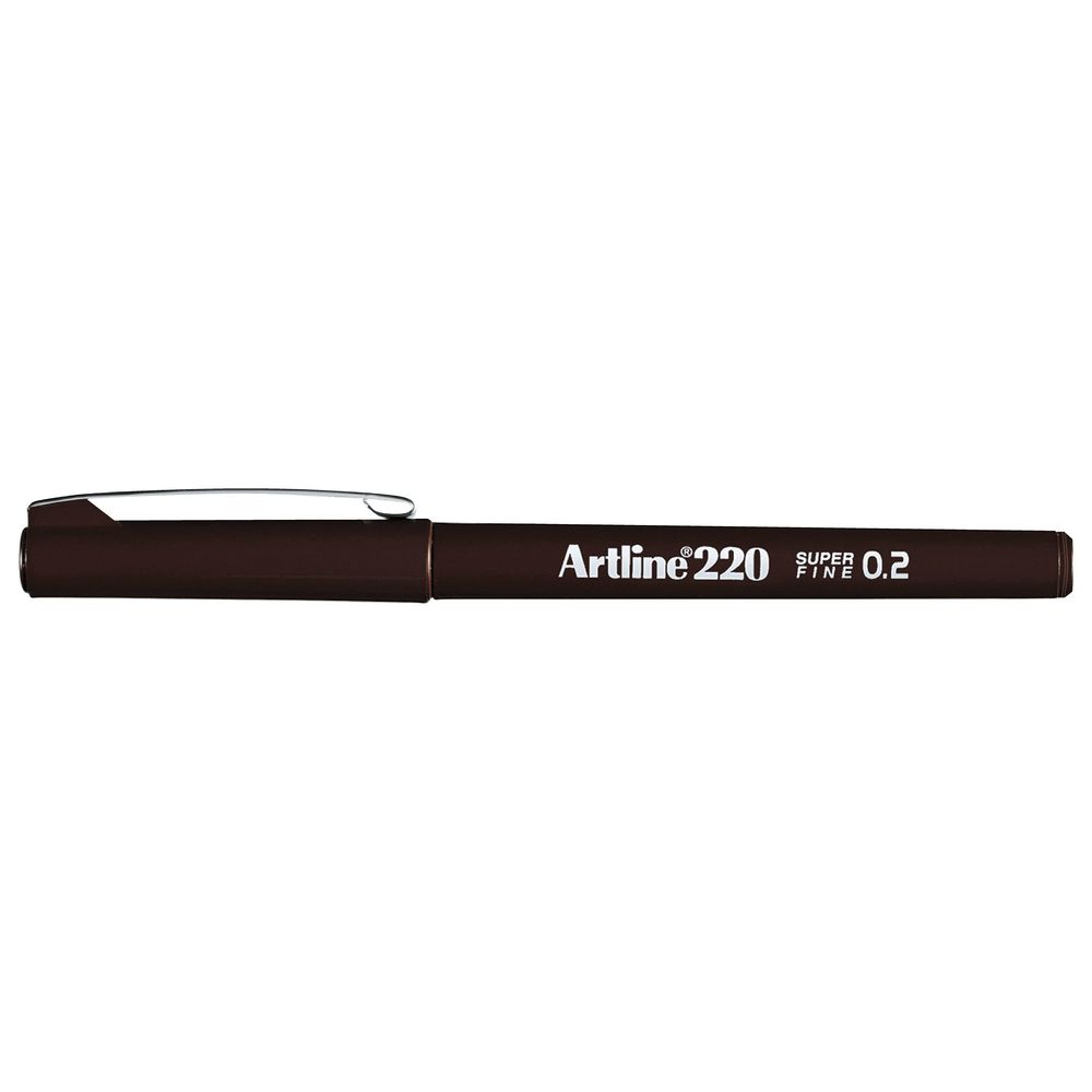 Artline 220 0.2mm Fineliner Dark Brown