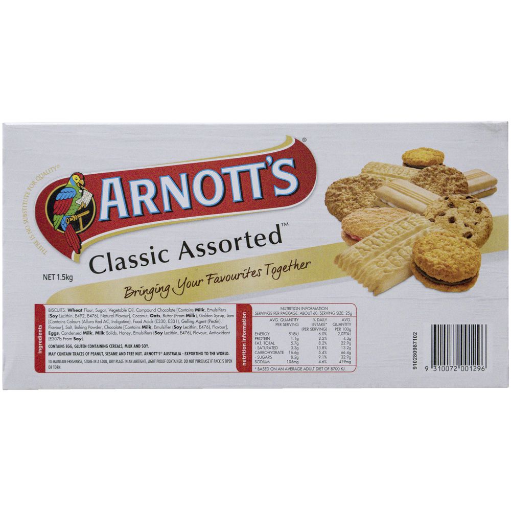 Arnott's Classic Biscuits 1.5kg Officeworks