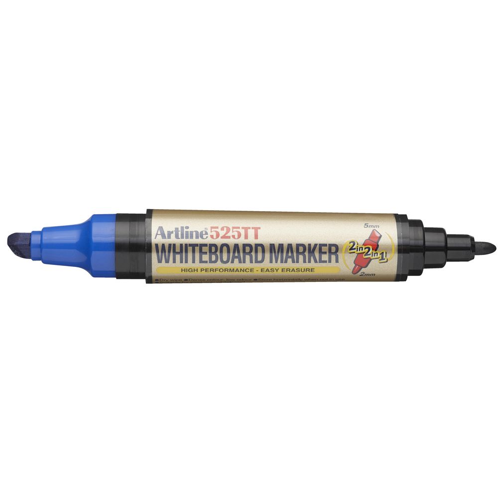 Artline 525TT Dual Nib Whiteboard Marker Assorted 3 Pack