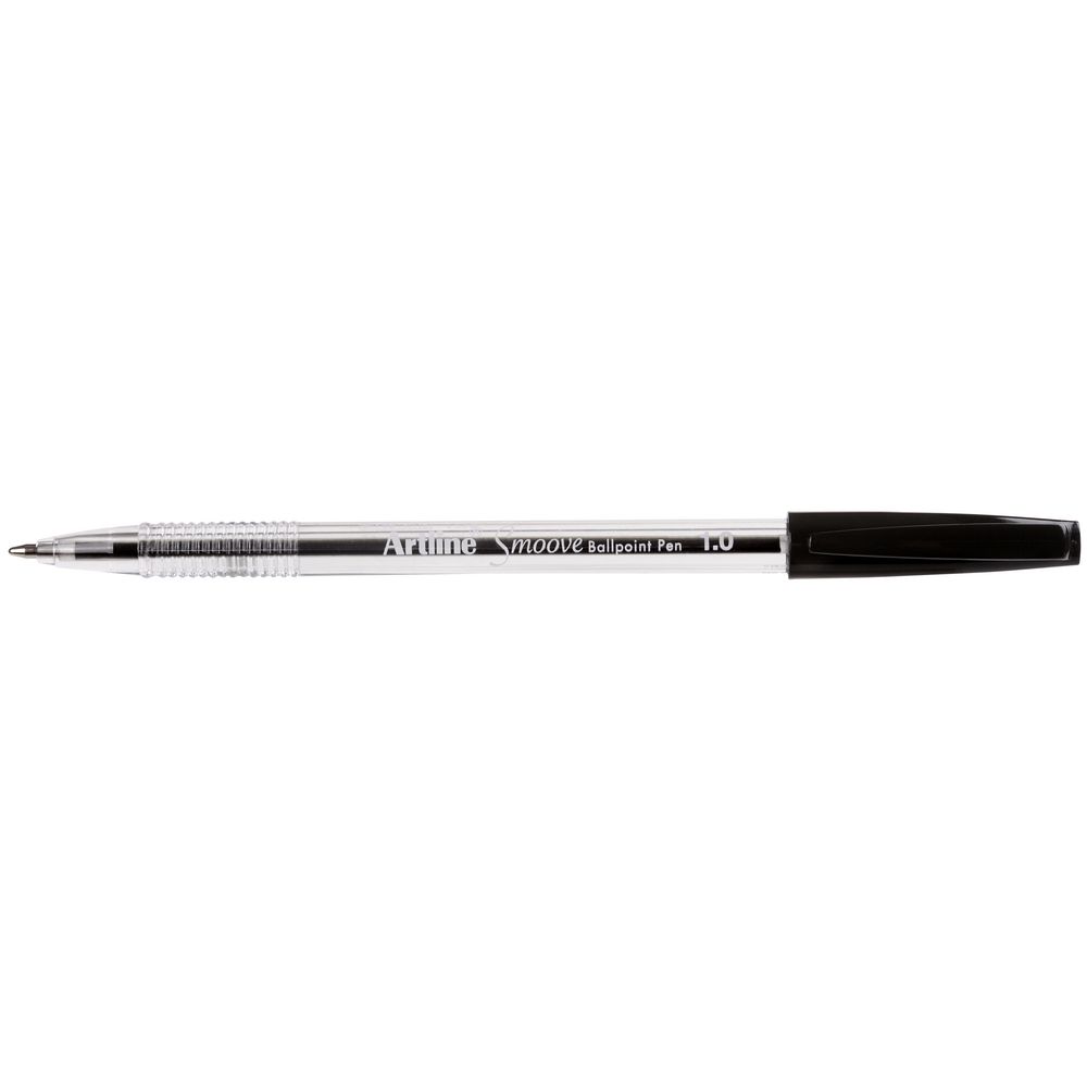 Artline Smoove Ballpoint Pens Black 10 Pack
