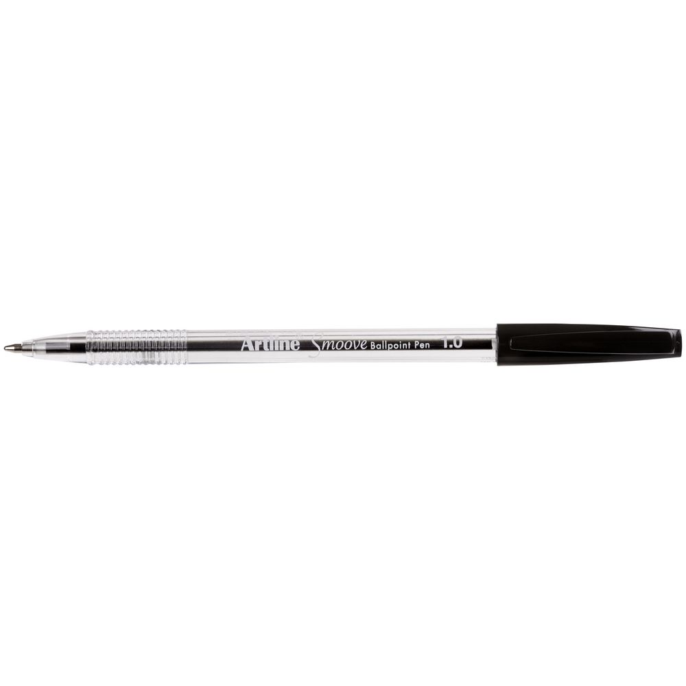 Artline Smoove Ballpoint Pens Black 50 Pack