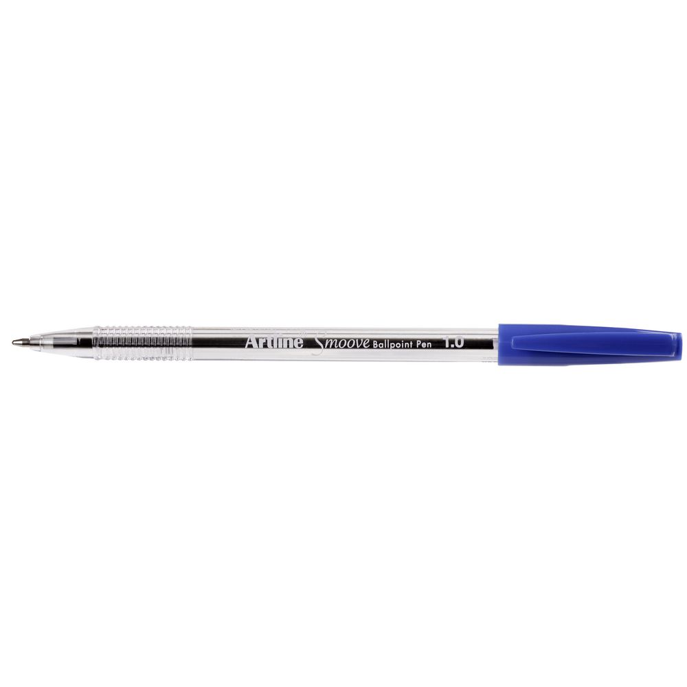 Artline Smoove Ballpoint Pens Blue 50 Pack