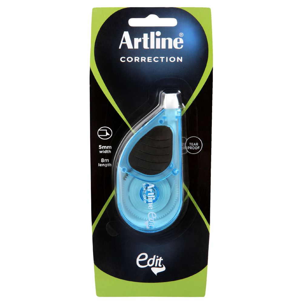 Artline Edit Maxi Correction Tape 5mm x 8m Blue