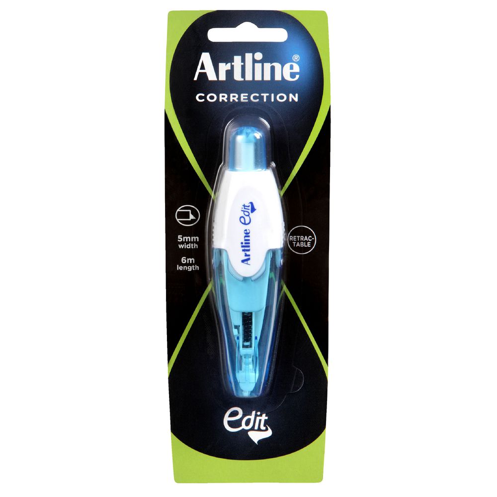 Artline Edit Clix 1041 Correction Tape 5mm x 6m Blue