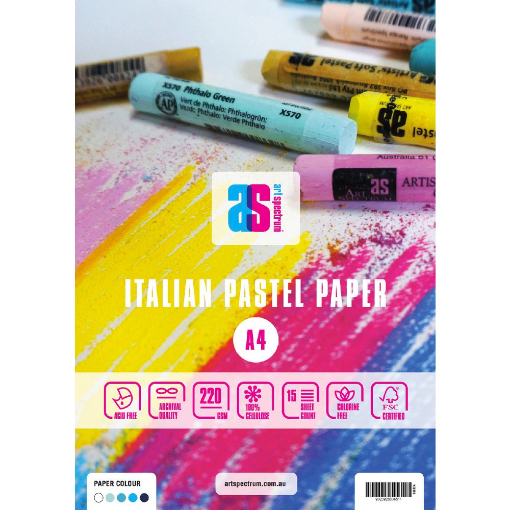 Art Spectrum A4 Pastel Pad 30 Page Assorted Blue