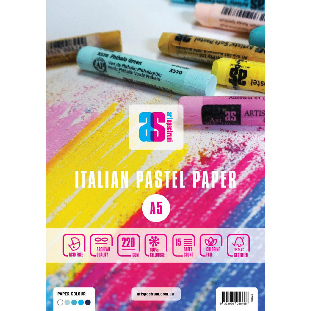 Art Spectrum A5 Pastel Pad 30 Page Assorted Blue