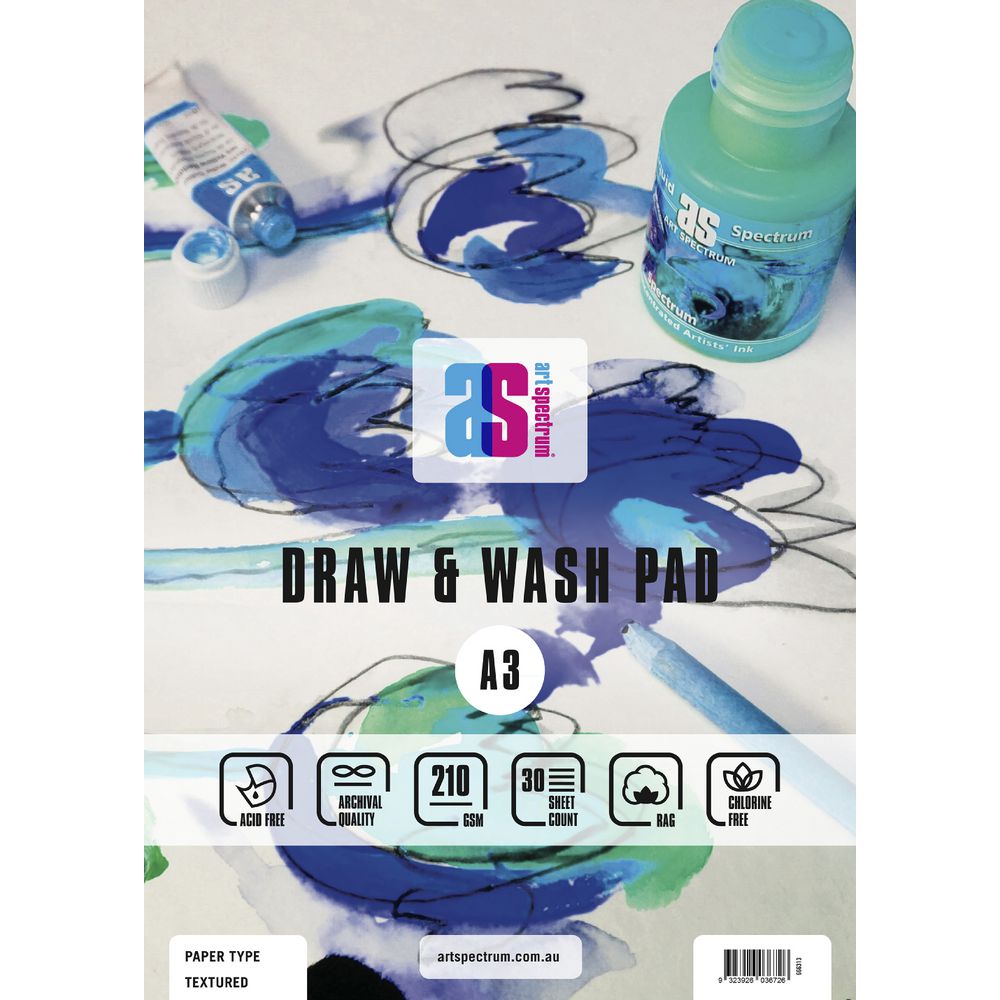 Art Spectrum A3 Draw and Wash Pad Rough 210gsm 60 Page