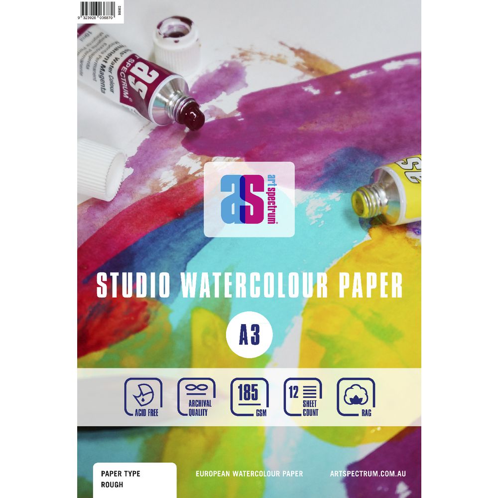 Art Spectrum A3 Watercolour Pad Rough 185gsm 24 Page