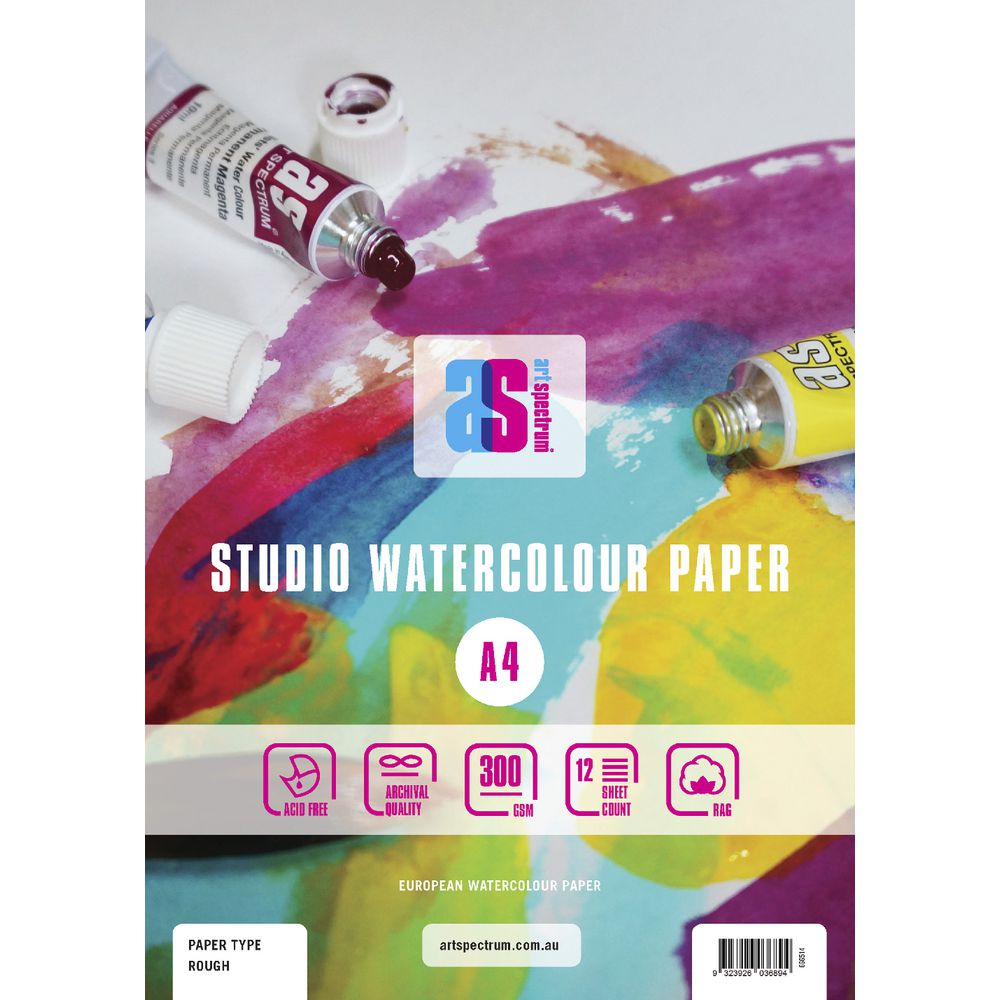 Art Spectrum A4 Watercolour Pad Rough 300gsm 24 Page