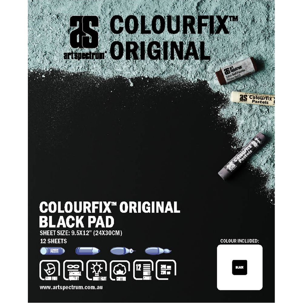 Art Spectrum Colourfix Pad 24 x 30cm Original Black
