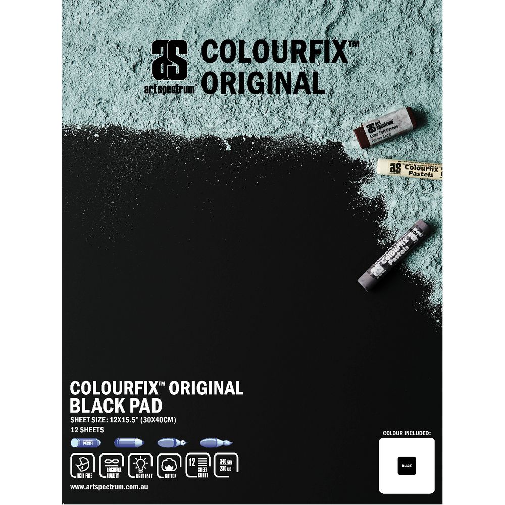 Art Spectrum Colourfix Pad 30 x 40cm Original Black