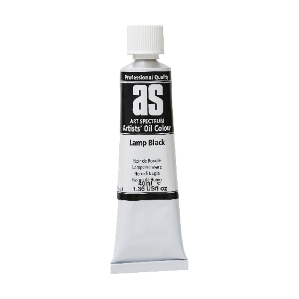 Art Spectrum Oil 40mL Lamp Black S1