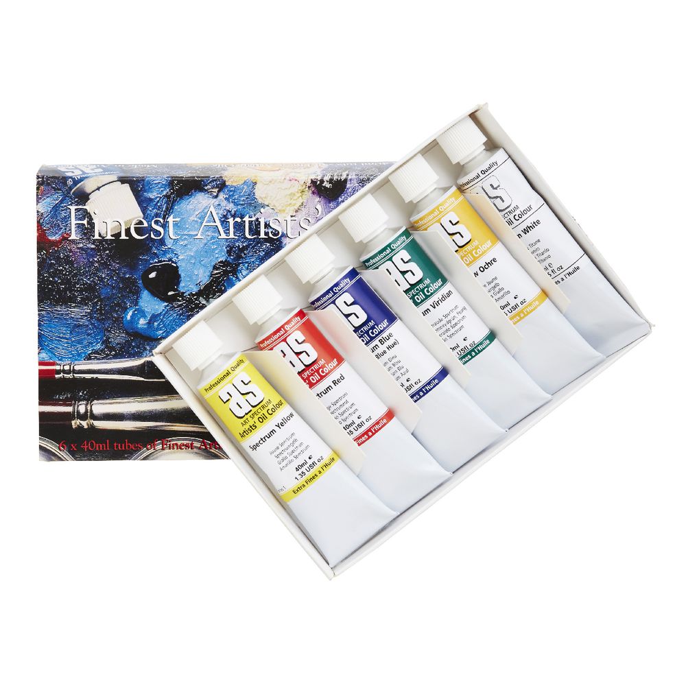 Art Spectrum Oil 40mL Assorted Colours 6 Pack