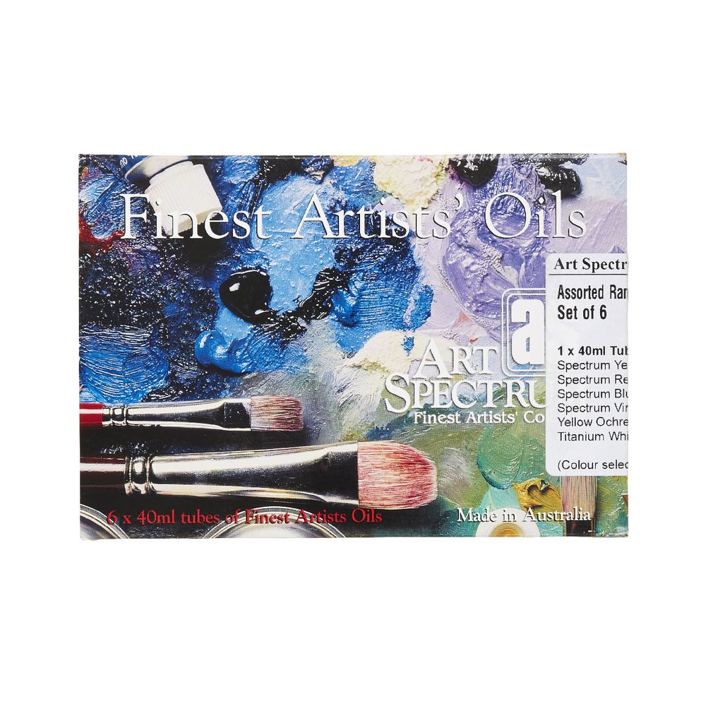 Art Spectrum Oil 40mL Assorted Colours 6 Pack