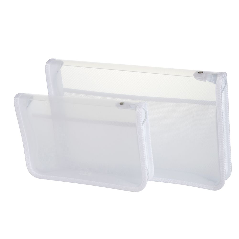 AusInc A4 Zipped Document Folder Clear