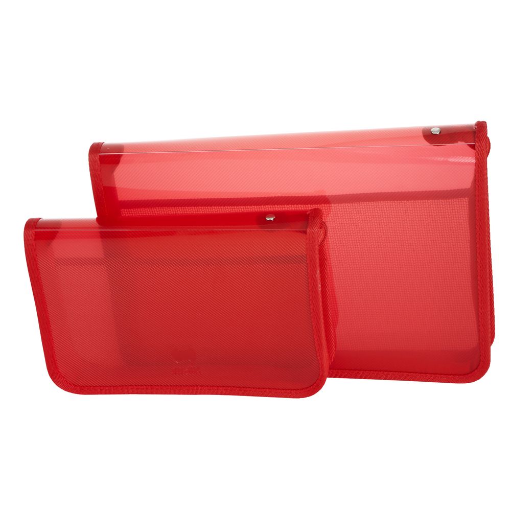 AusInc A4 Zipped Document Folder Red