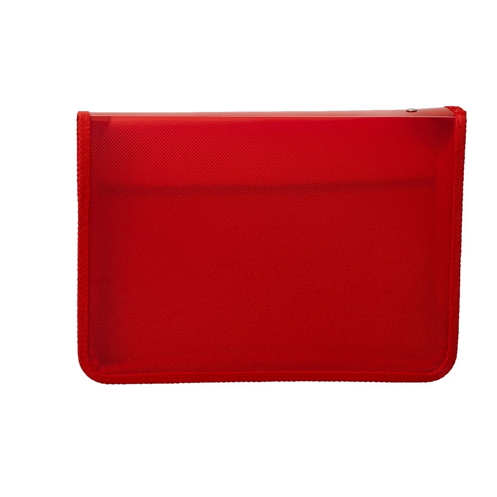 AusInc A4 Zipped Document Folder Red