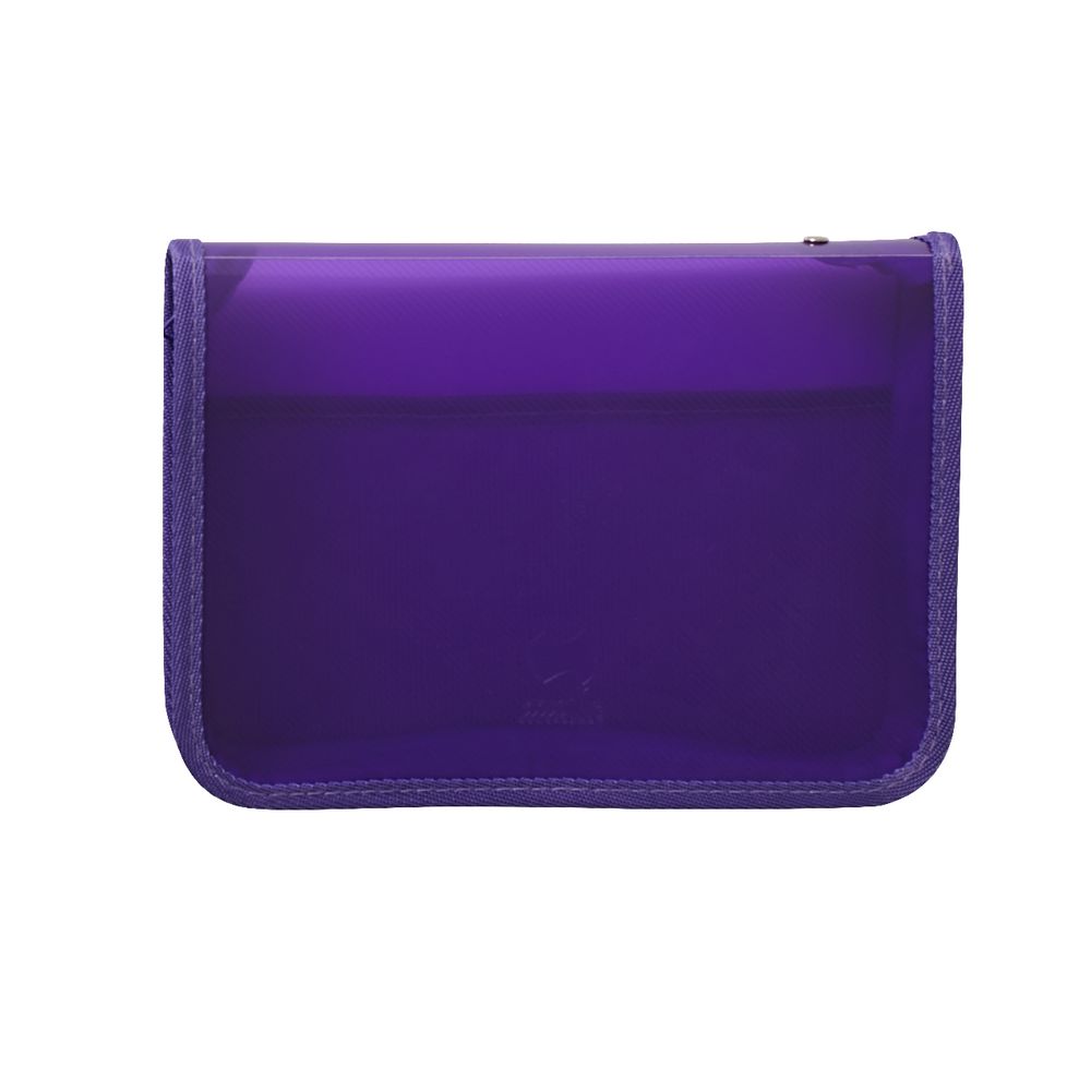 AusInc A5 Zipped Document Folder Purple