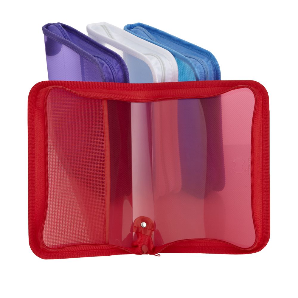 AusInc A5 Zipped Document Folder Red