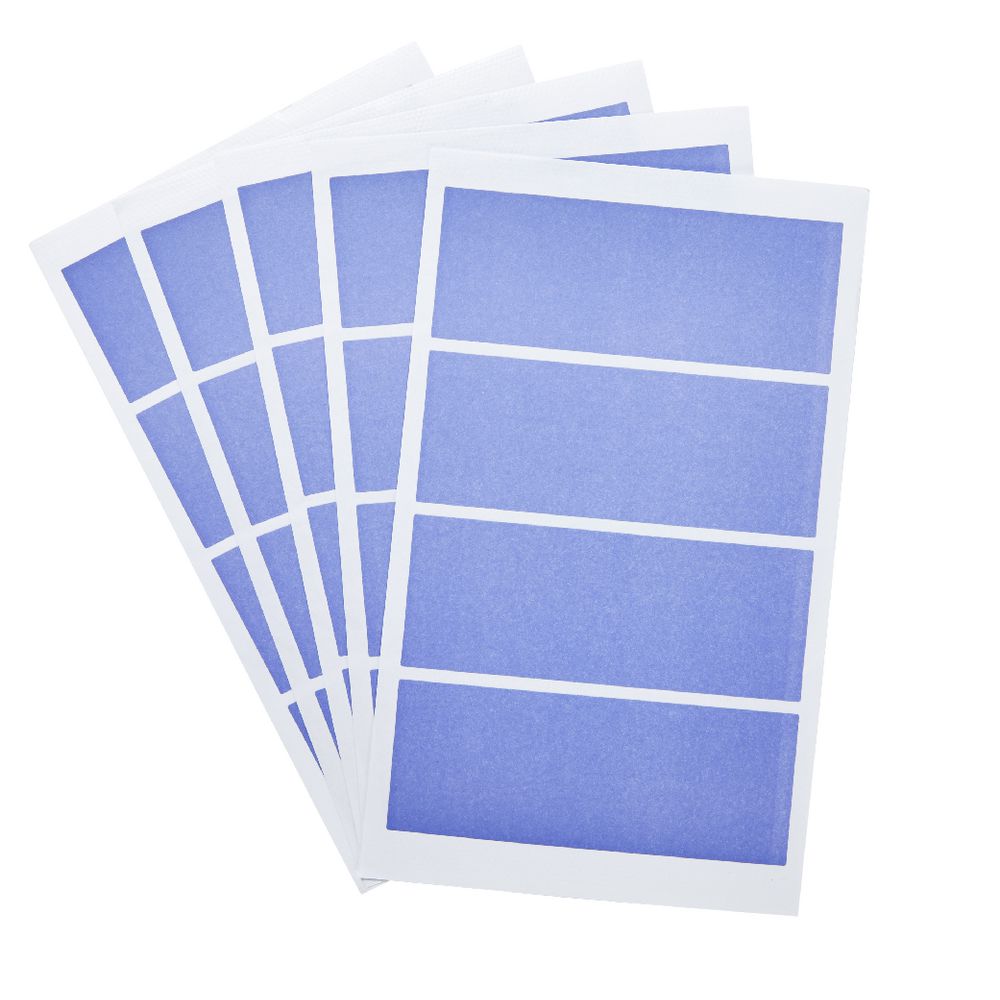 Rectangle Label 100 x 38mm 20 Pack Purple