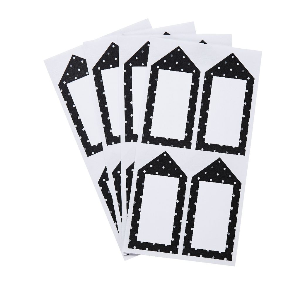 Contemporary Dots Arrow Label 33 x 67mm 20 Pack