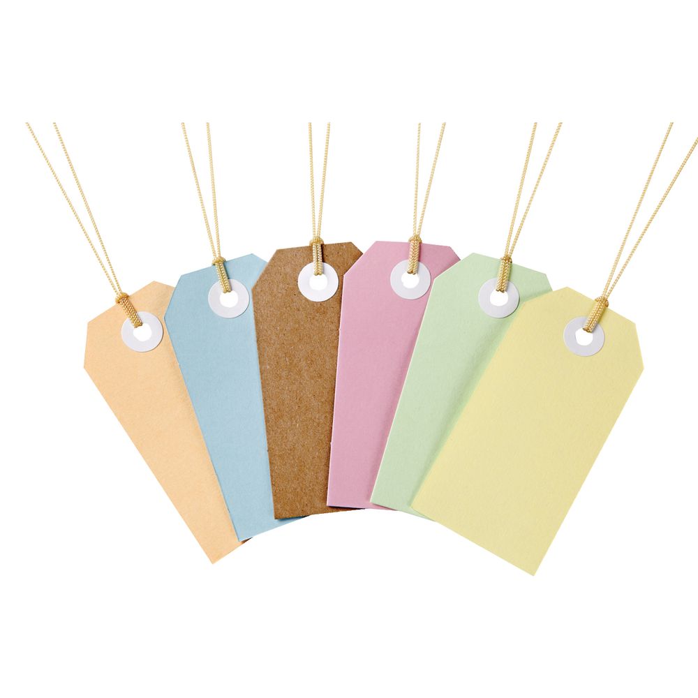Avery Tag-It with String 96 x 48mm Yellow 24 Pack