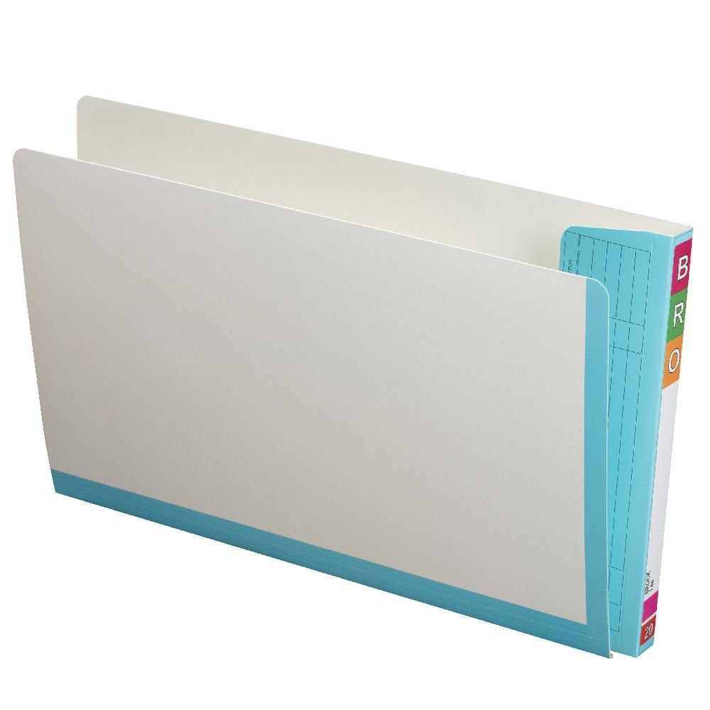 Avery Fullvue Foolscap Lateral Tab File Light Blue 100 Pack