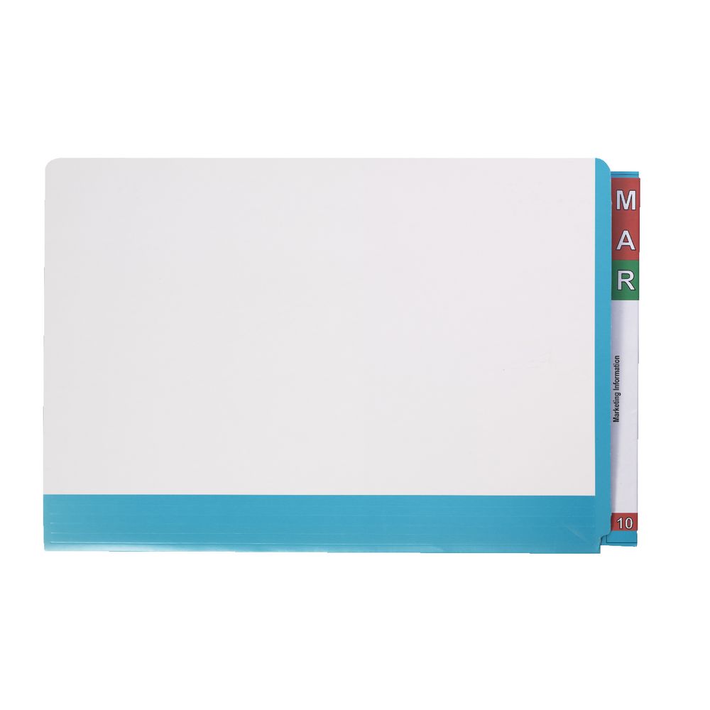 Avery Fullvue Foolscap Lateral Tab File Light Blue 100 Pack