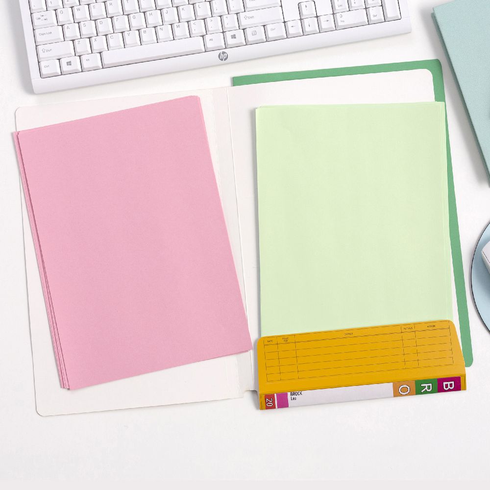 Avery Fullvue Foolscap Lateral Tab File Orange 100 Pack