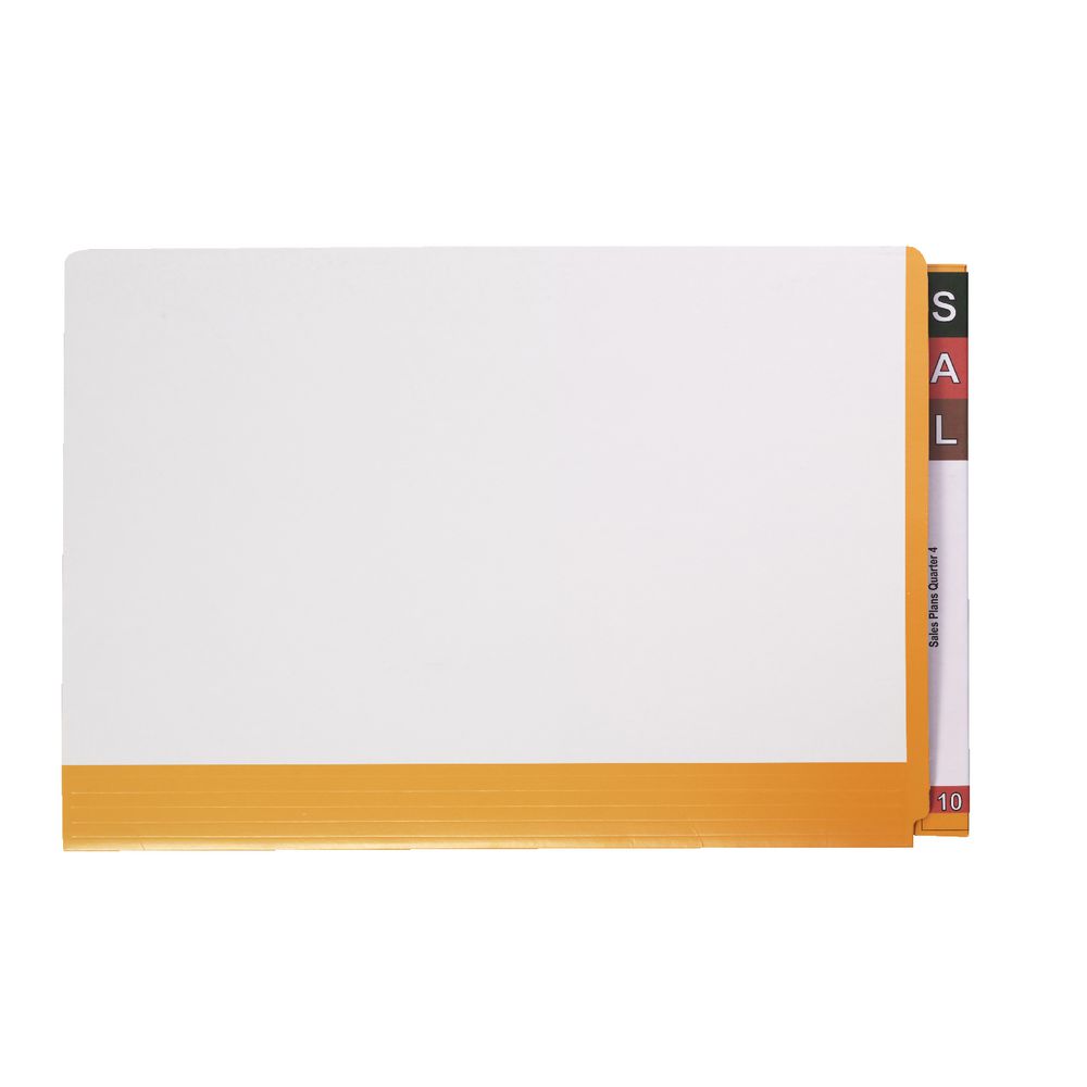 Avery Fullvue Foolscap Lateral Tab File Orange 100 Pack