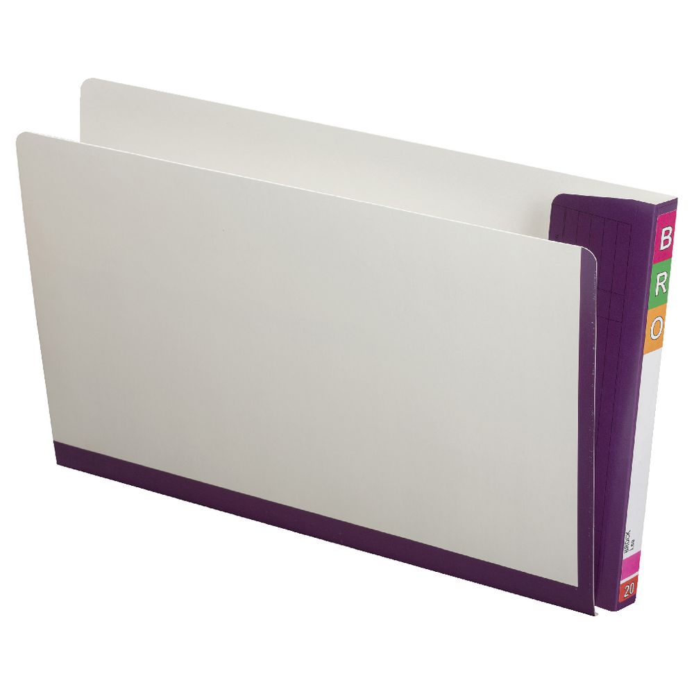 Avery Fullvue Foolscap Lateral Tab File Purple 100 Pack