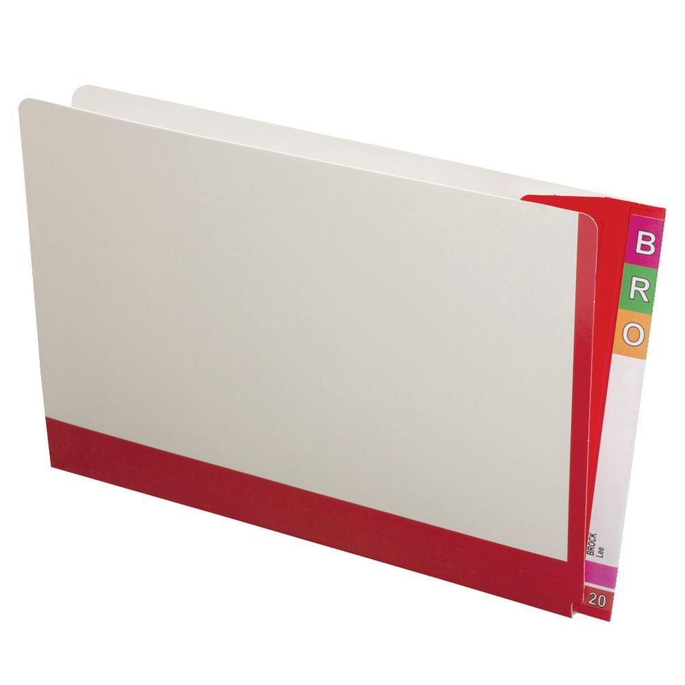 Avery Fullvue Foolscap Lateral Tab File Red 100 Pack