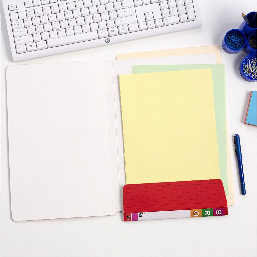 Avery Fullvue Foolscap Lateral Tab File Red 100 Pack