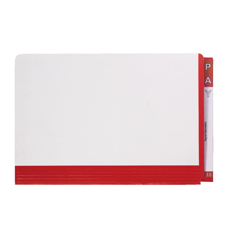 Avery Fullvue Foolscap Lateral Tab File Red 100 Pack