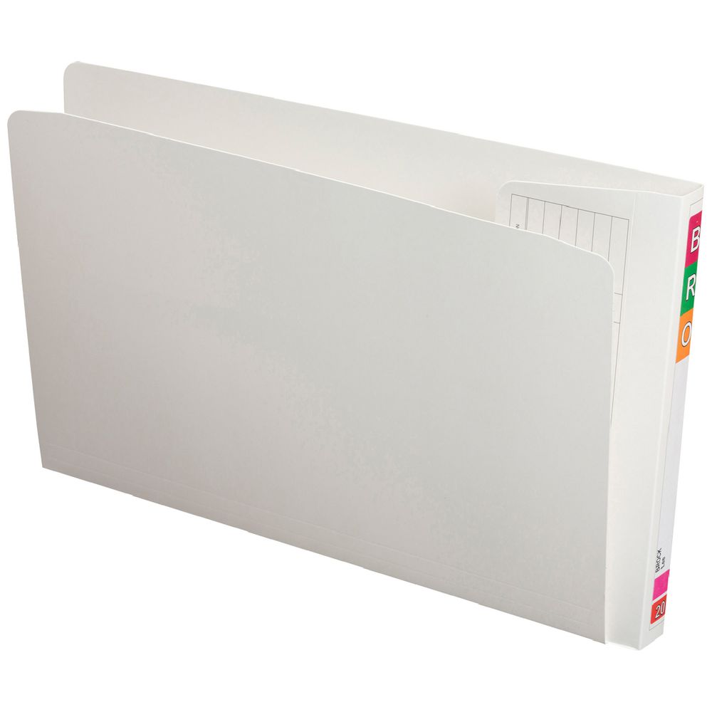 Avery Fullvue Lateral File with 30mm Gusset White 100 Pack