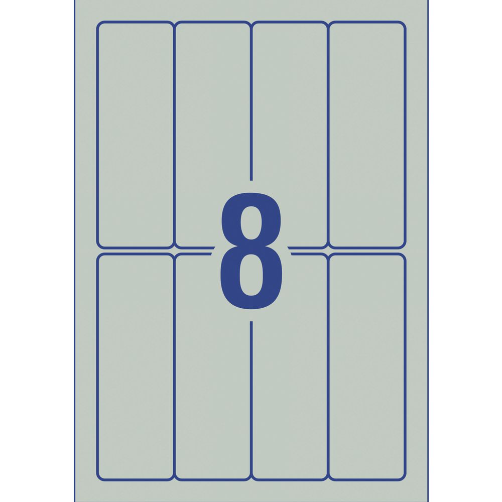 Avery Rectangle Labels 94 x 32mm Mint Green 80 Pack