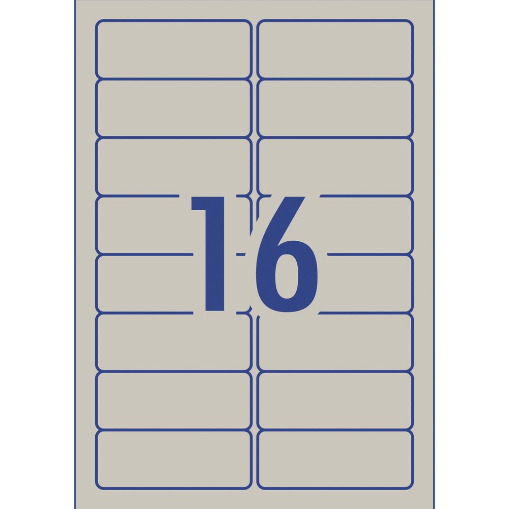 Avery Rectangle Labels 63.5 x 24mm Pistachio Grey 160 Pack