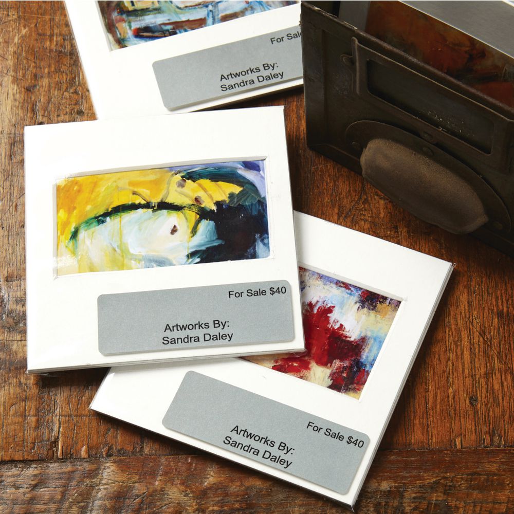 Avery Rectangle Labels 63.5 x 24mm Storm Grey 160 Pack