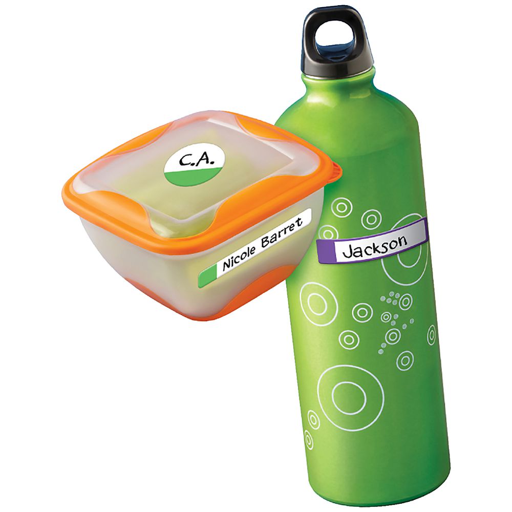 Avery Self-Laminating Kids Labels Assorted Fluoro 48 Pack