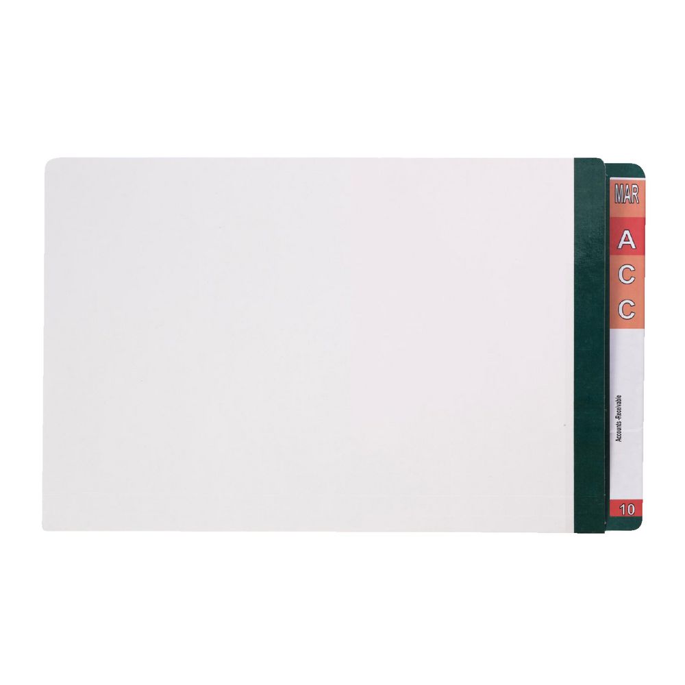 Avery Foolscap Lateral File with Tabs Dark Green 100 Pack