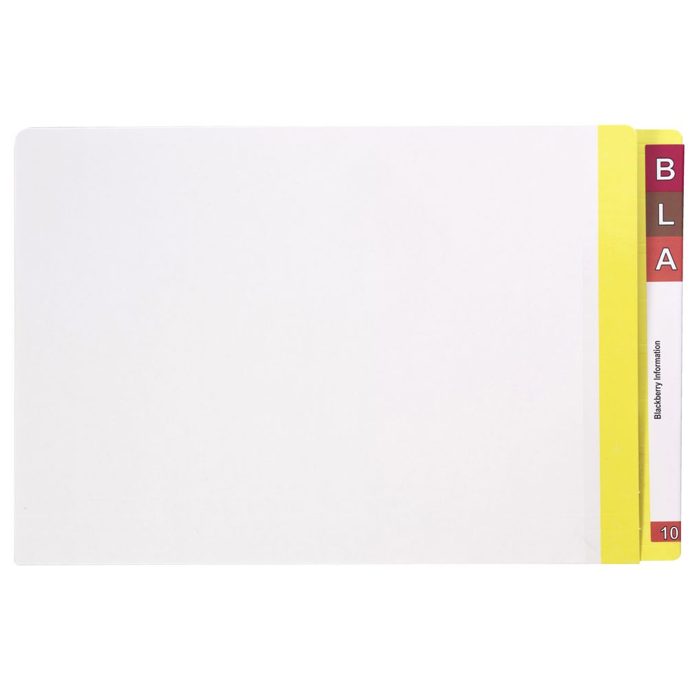 Avery Lateral File with Mylar Tabs White/Yellow 100 Pack