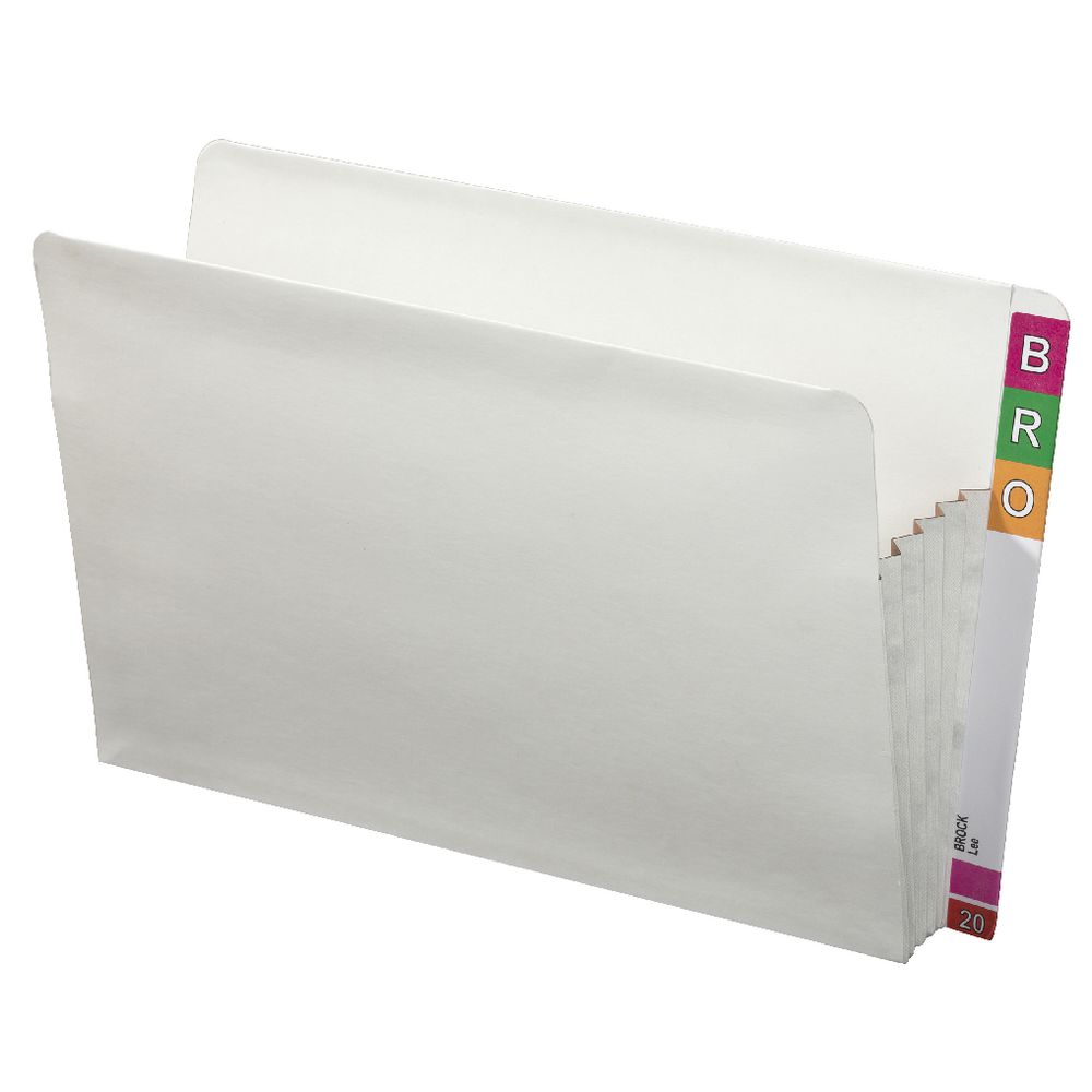 Avery Legal Size Concertina Wallet White 25 Pack