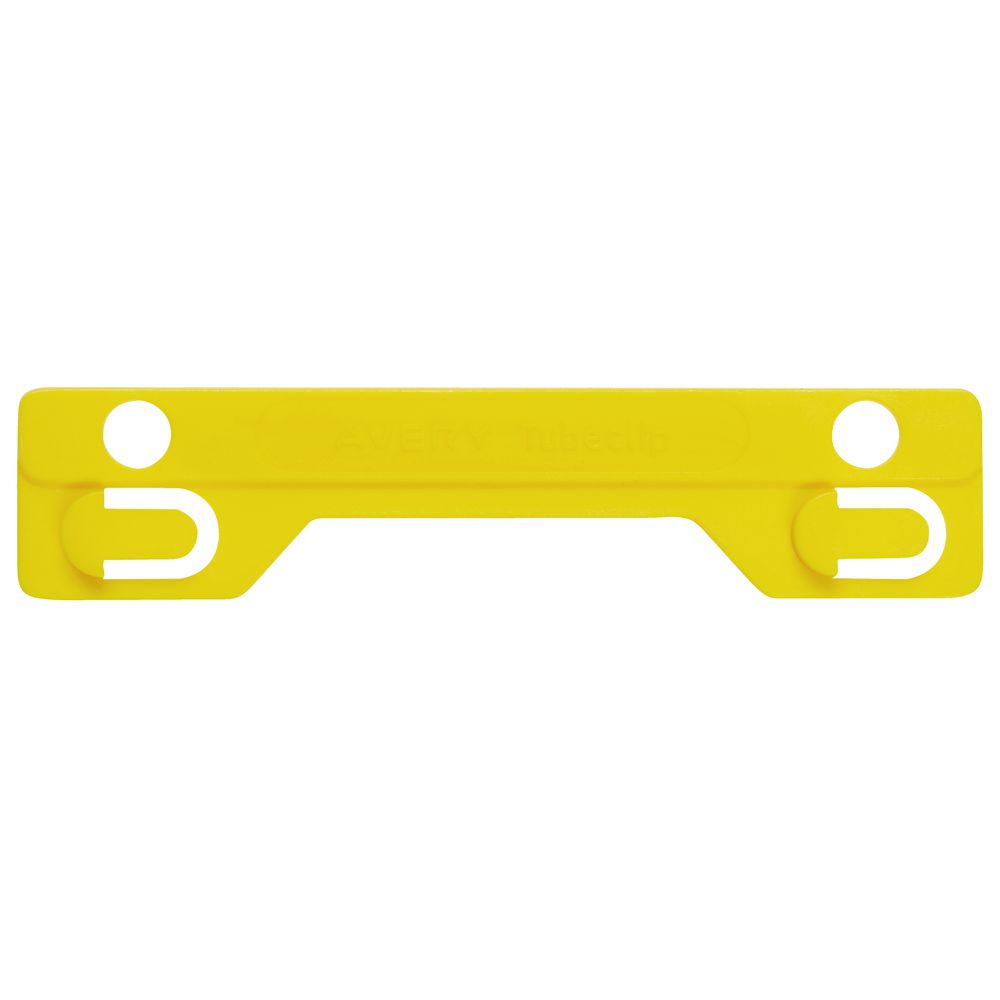 Avery Tubeclip Compressor Bar Yellow 25 Pack