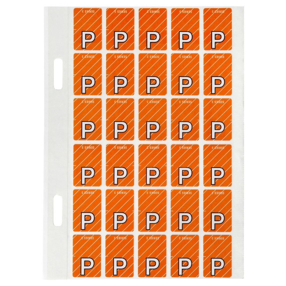 Avery Lateral File Top Tab Label 'P' 150 Pack
