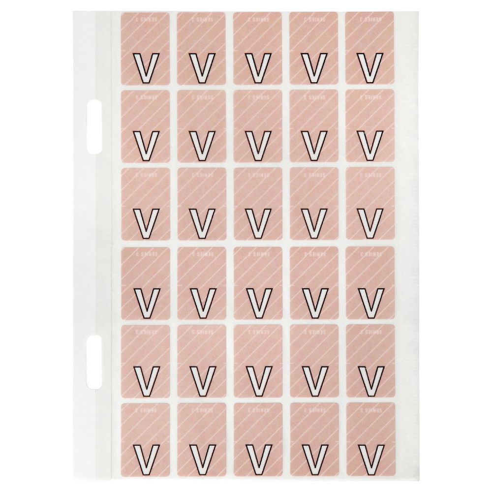 Avery Lateral File Top Tab Label 'V' 150 Pack