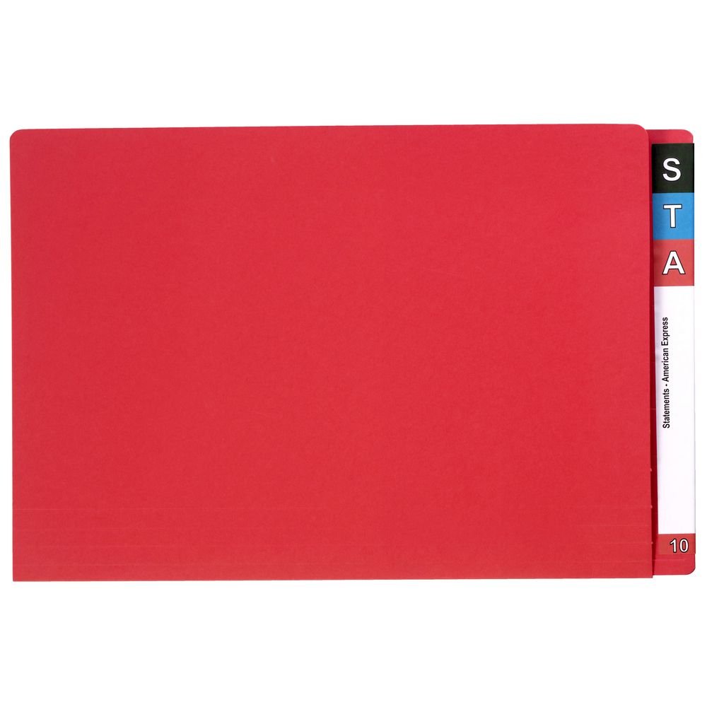 Avery Foolscap Lateral File Red 100 Pack