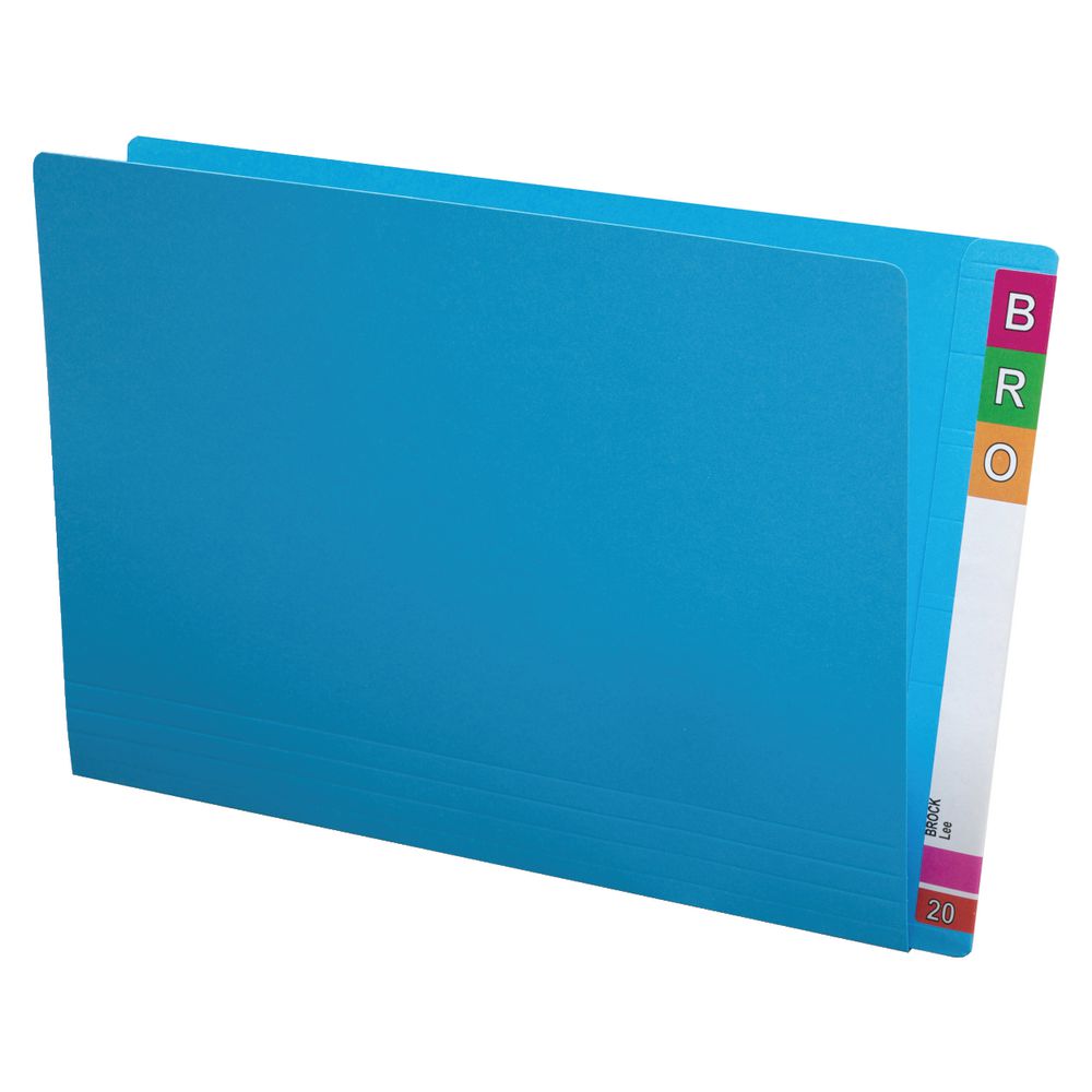 Avery Foolscap Lateral File Blue 100 Pack