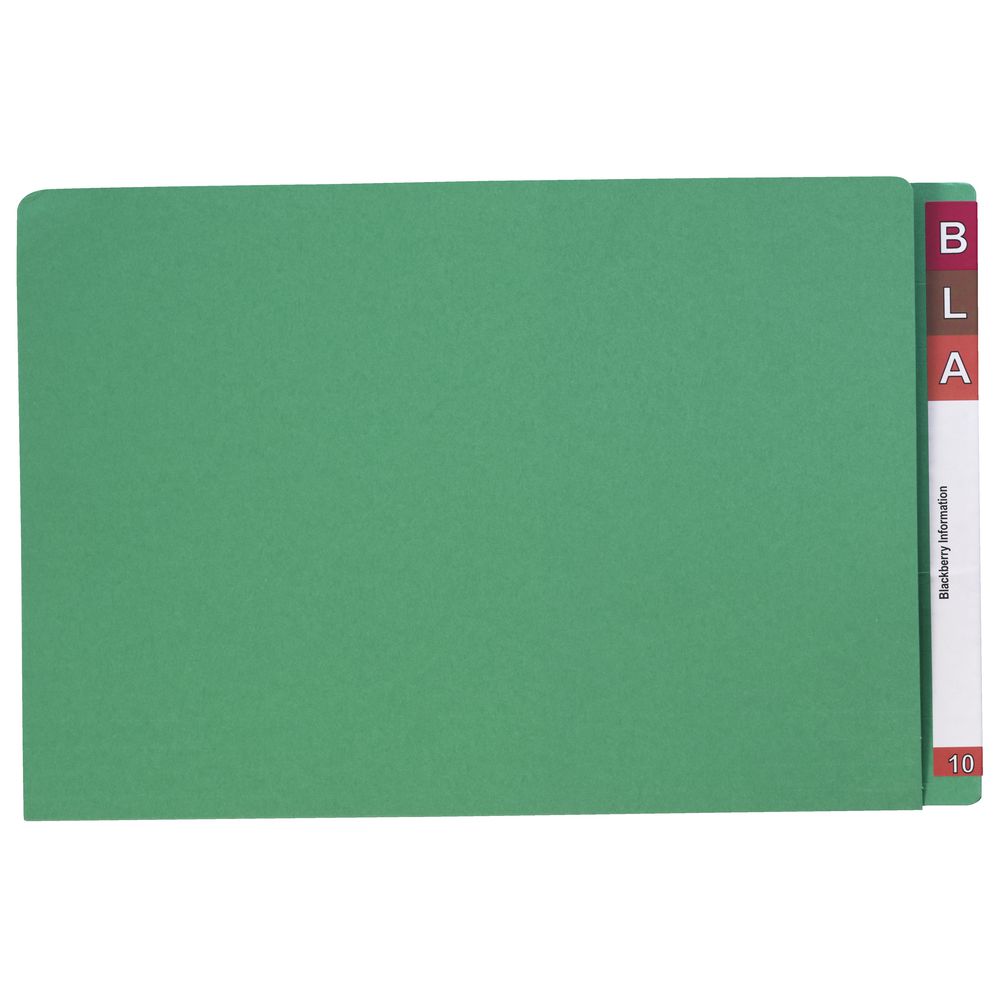 Avery Foolscap Lateral File Green 100 Pack